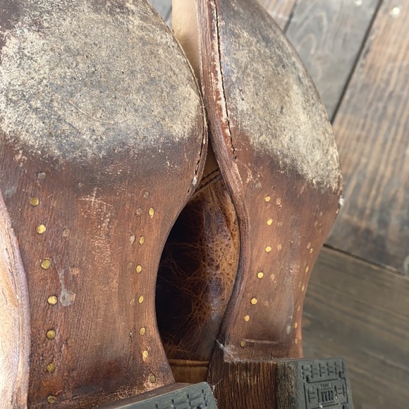 Corral Sand Maipo Swarovski Crystal Horseshoe Inlay Boots 7.5M - Picture 10 of 14